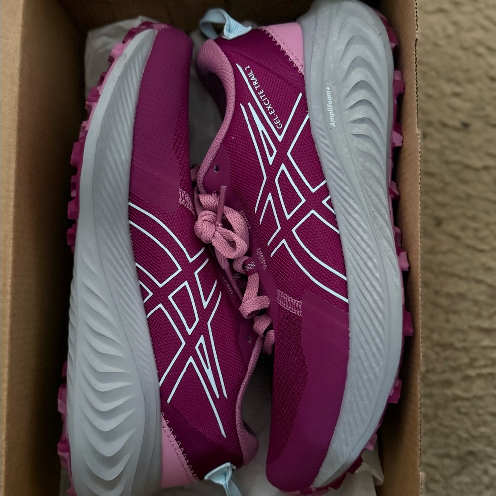 Asics Women's Athletic Shoes - Pink and Gray